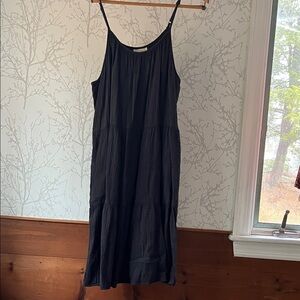 Universal Thread Black Tiered Spaghetti Strap Maxi Dress